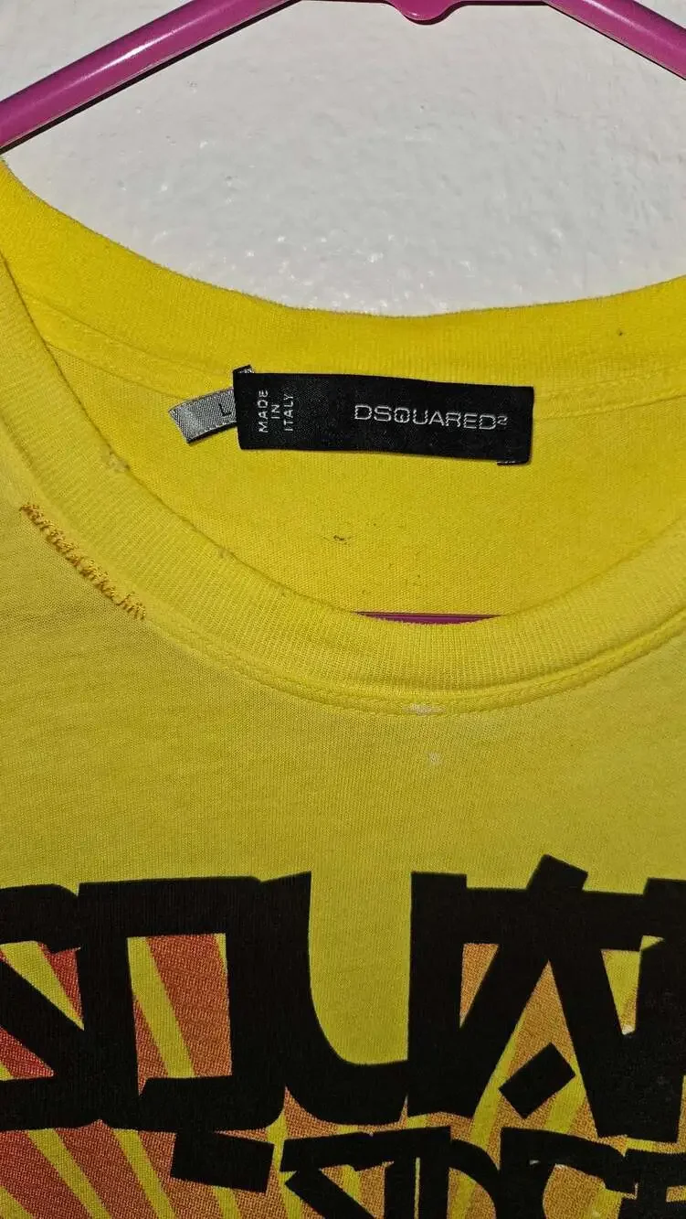 Dsquared2 'Since 1964' Graphic Print T-Shirt Yellow